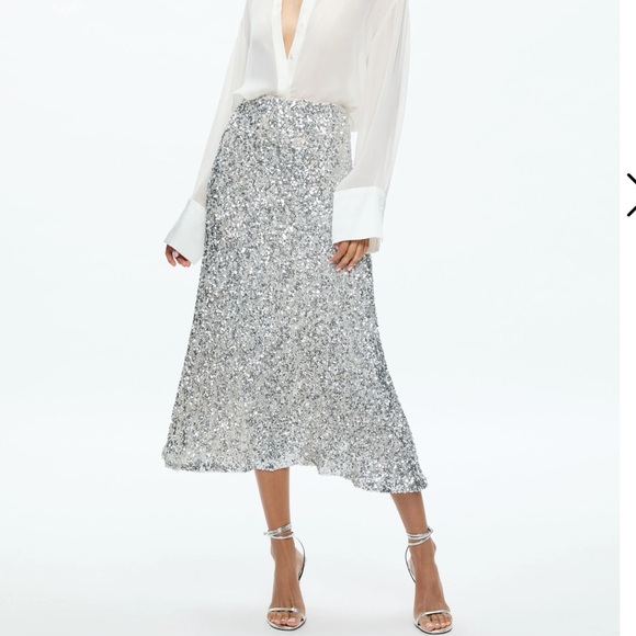 ALICE+OLIVIA SEQUINED SKIRT - Picture 8 of 15
